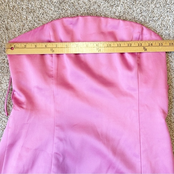 Endless Rose 🌹 SATIN CROSS SPAGHETTI TIE MINI DRESS L - Picture 12 of 13